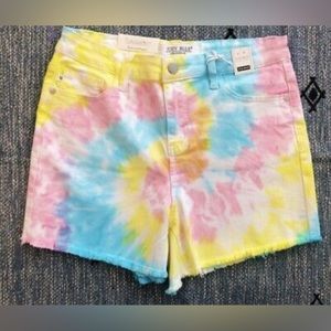 NWT Judy Blue High Waist Tie Dye Swirl Cut Off Shorts